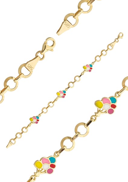 Balon Mineli Zincir Çocuk Bileklik