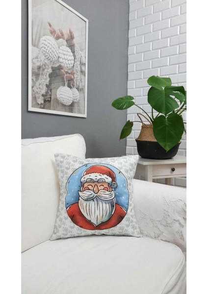 Yılbaşı Desen Kırlent Kılıfı