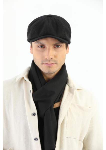 Erkek Siyah Kasket Peaky Blinders Kaşe Kumaş Şapka Kasket fiyatları