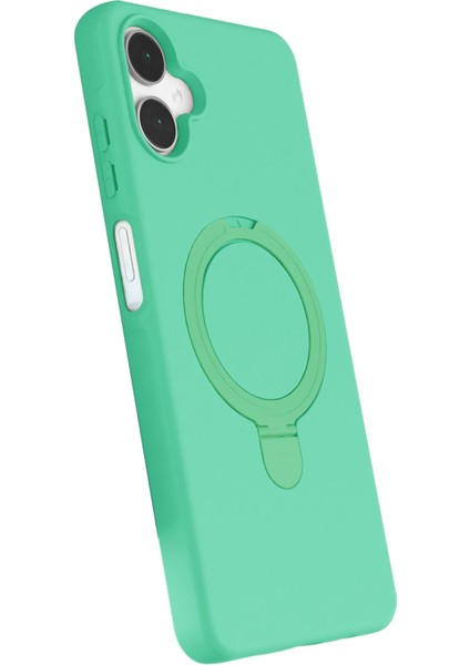 Resveq Newface Samsung Galaxy A06 Regal Magsafe Standlı Kapak - Yeşil fiyatları