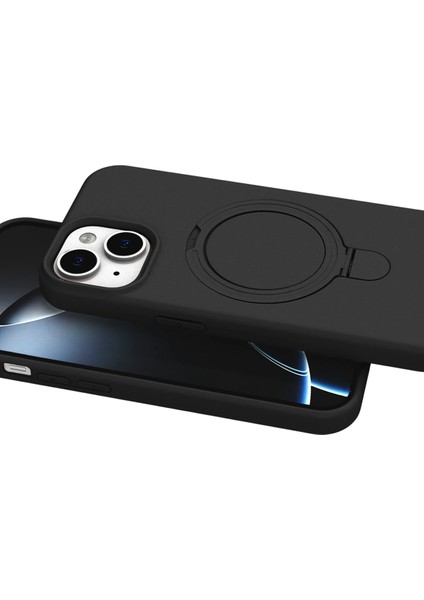 Resveq Newface Apple Iphone 15 Plus Regal Magsafe Standlı Kapak - Siyah fırsatları