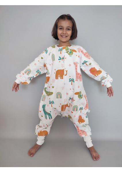 Pamuk Pazen Uyku Tulumu %100 Pamuk Çift Kat Pazen 20-24 Derece 1 Tog 0-8 Yaş