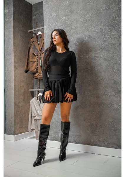 Mini Puffer Etek modelleri