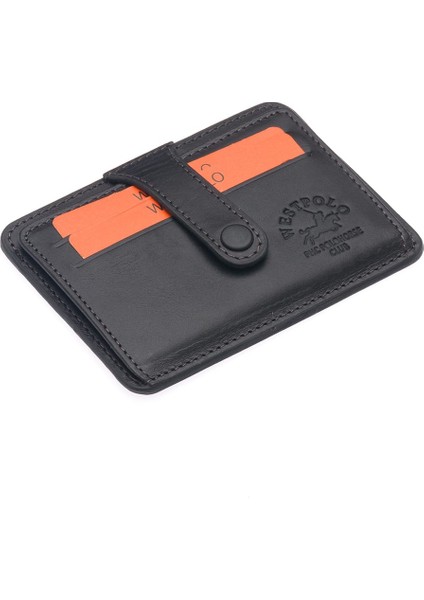 Carpi Kağıt Para Bölmeli Unisex Crazy Eskitme Hakiki Deri Kartlık - Siyah fiyatları