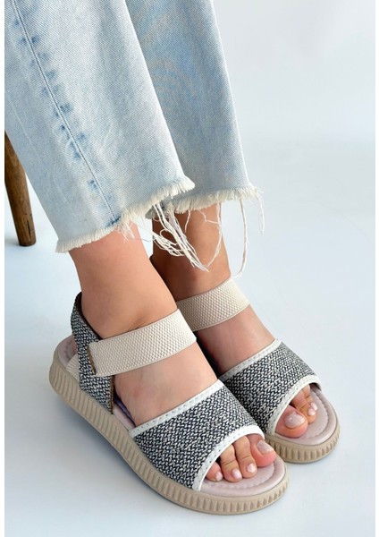 Jake Yeşil Hasır Cilt Sandalet - Lisinya fiyatları