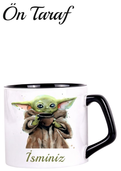 Kişiye Özel Kupa Baby Yoda Afilli