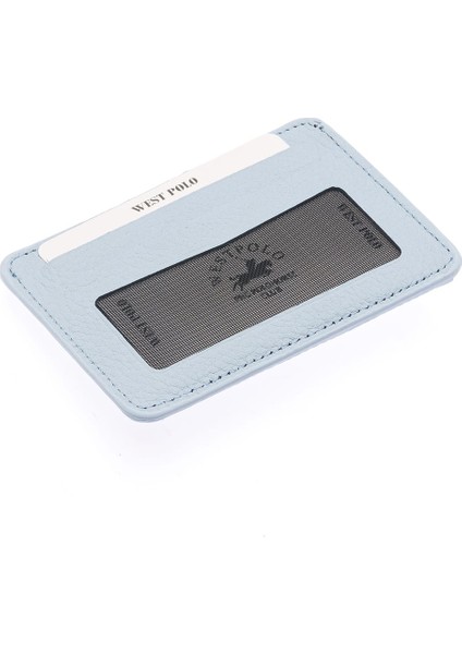 Carpi Kağıt Para Bölmeli Unisex Crazy Eskitme Hakiki Deri Kartlık - Buz Mavisi fırsatları