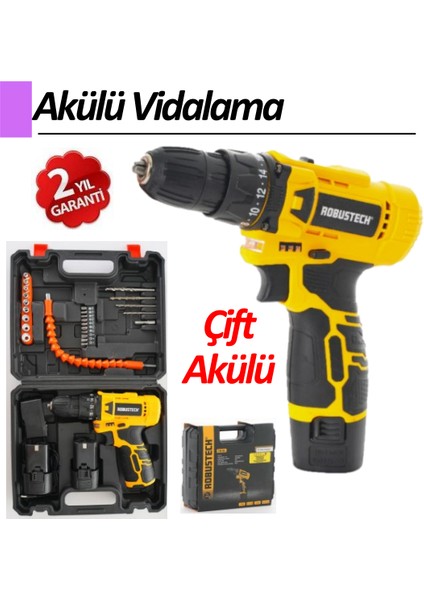 Rbt - C12-2S 2 Vites 12V-1,3AH 28 Parça Çift Akü Vidalama Matkap fiyatları