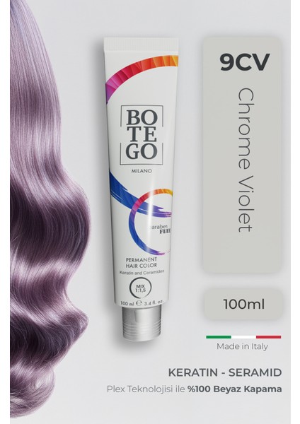 Metallic Shades Krem Saç Boyası - 9 Chrome Violet 100 ml fırsatları
