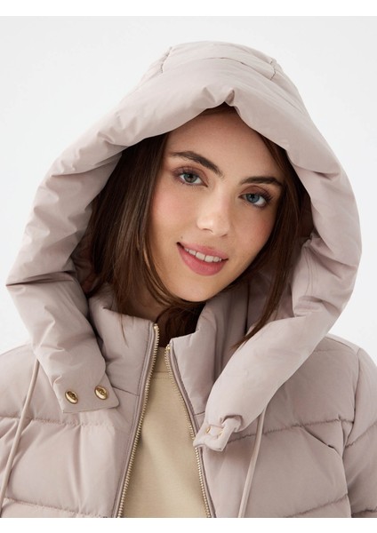 Slim Fit Vizon Kadın Mont LF2041093 fiyatları