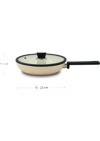 Vista Seramik Tava Krem 26 cm