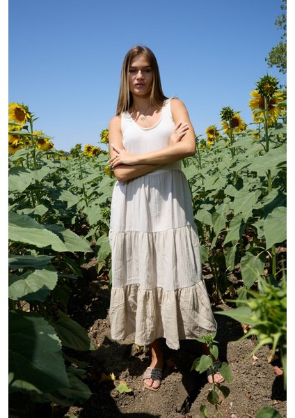 Gaia Katlı Müslin Elbise fırsatları