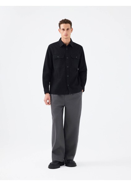 Uzun Kol Antrasit Erkek Gömlek LF2036930 fiyatları
