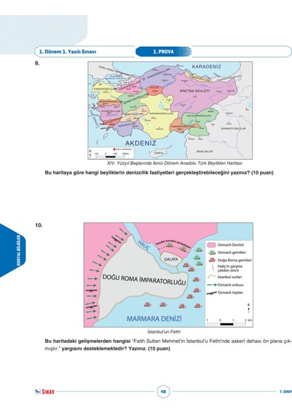 7. Sınıf Tüm Dersler 1. Dönem 1. Yazılı Kitabı fırsatları