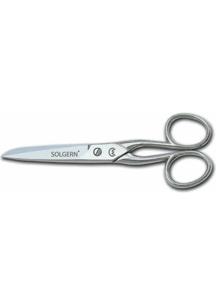 232-6 Iplik ve Kumaş Temizleme Makası No: 6 Inç / 15,24 cm - Nikel Kaplama ( Lisinya )