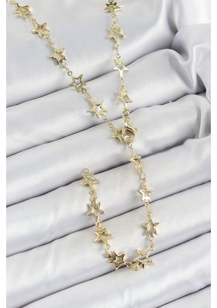 Pirinç Gold Renk Yıldızlı Kadın Y Kolye - Lisinya fiyatları