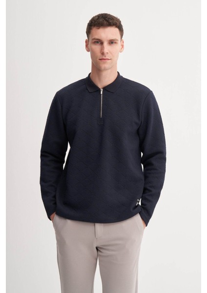 Lacivert Erkek Sweatshirt 53420 fırsatları