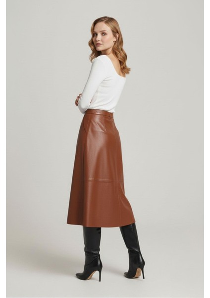 Konyak Kadın Kloş Hakiki Deri Etek fiyatları