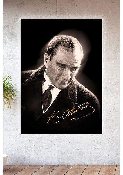 Metal Baskılı Atatürk Koleksiyonu Tablo No 11 - 15 cm x 20 cm