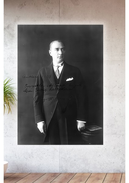 Metal Baskılı Atatürk Koleksiyonu Tablo No 13 - 15 cm x 20 cm