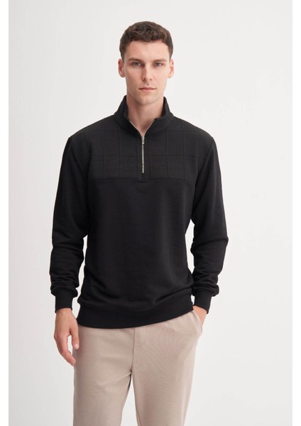 Siyah Erkek Sweatshirt 53415