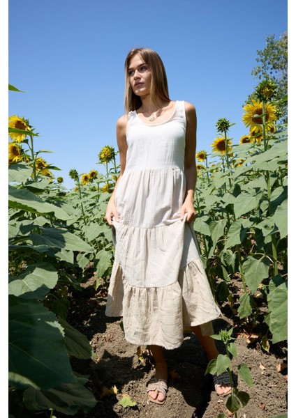 Gaia Katlı Müslin Elbise fiyatları