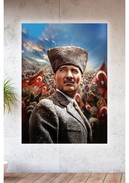 Metal Baskılı Atatürk Koleksiyonu Tablo No 38 - 15 cm x 20 cm