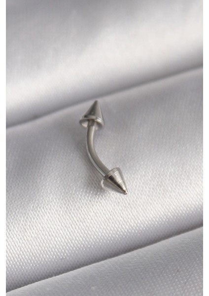 316L Çelik Gümüş Renk Çivi Model Piercing - Lisinya