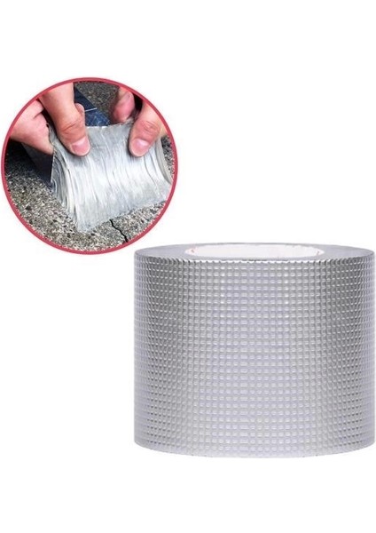 Yüksek Sıcaklık Dayanan Su Geçirmez Çatı Boru Duvar Çatlak Yapışkan Bant Folyo 5 mt x 10 cm ( Lisinya )