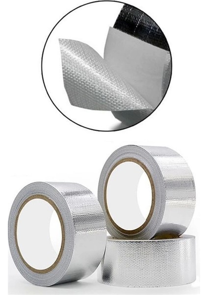 Yüksek Sıcaklık Dayanan Su Geçirmez Çatı Boru Duvar Çatlak Yapışkan Bant Folyo 5 mt x 10 cm ( Lisinya )