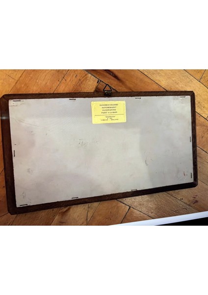 30 cm 16,5 cm Ölçülerinde Ahşap Çerçevesinde Hollanda El Boyama Porselen Tablo modelleri