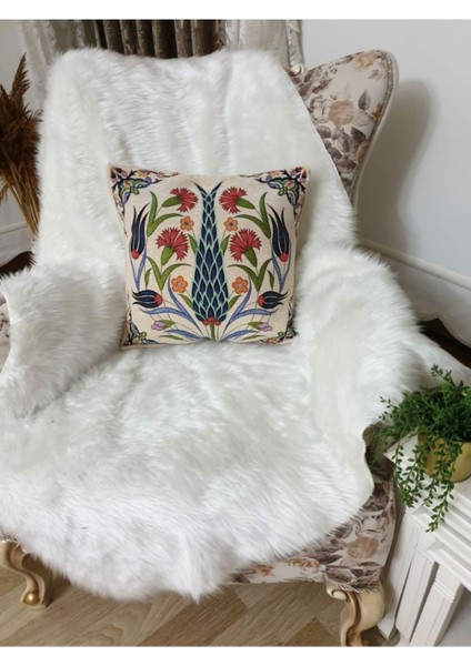 Goblen Çini Desen Kırlent Kılıf fırsatları