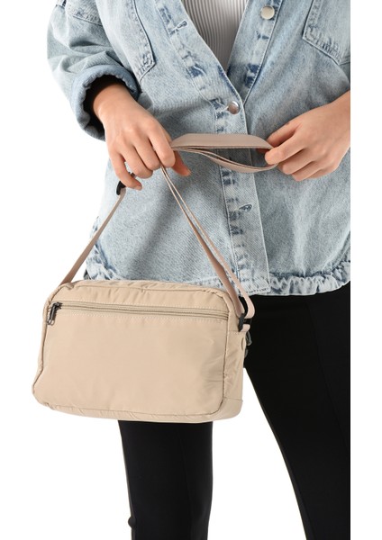 Kadın 3 Gözlü Paraşüt Kumaş Ayarlanabilir Çapraz Askılı Çanta 6003 modelleri