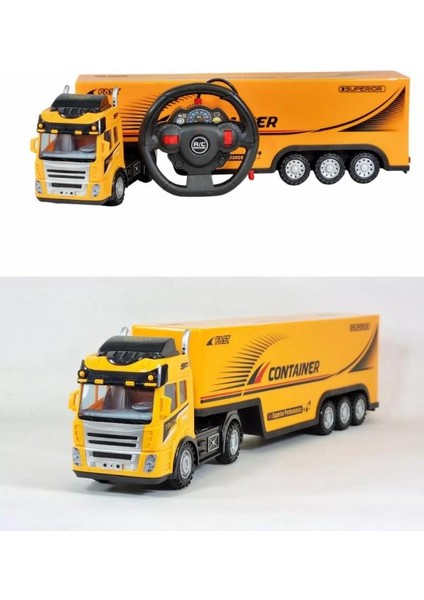 Uzaktan Kumandalı Sarı Tır ve Römork – 1:36 Ölçek (27 Mhz Direksiyon Kumandalı Rc Truck) fırsatları