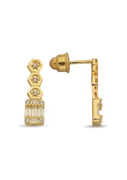 Altın Baget Set Küpe fiyatları