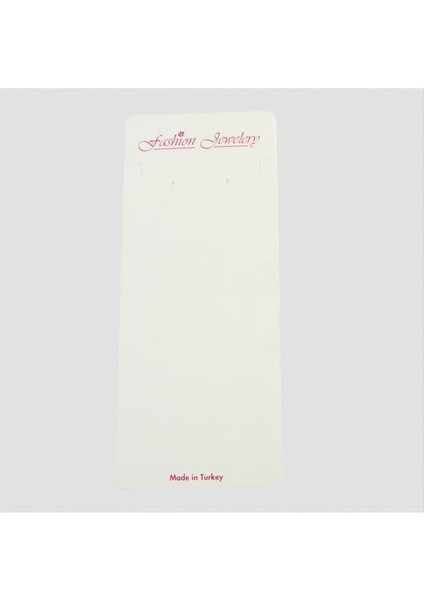 Resveq Küpe Kolye Set Kartı-Beyaz