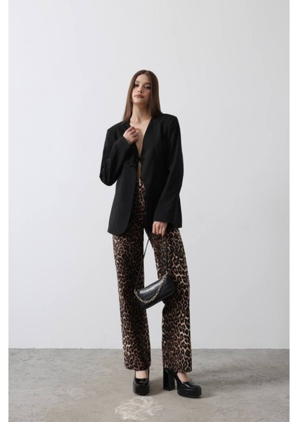 Kadın Önü Bağlamalı Ceket Siyah