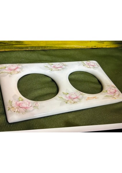 Limoges Rehausse Main El Boyama Porselen Resimlik - 18,5 cm 14,5 cm Ölçülerinde fırsatları