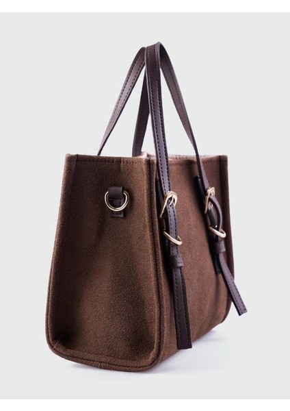 Elia Kemer Detaylı Süet Çapraz Çanta modelleri