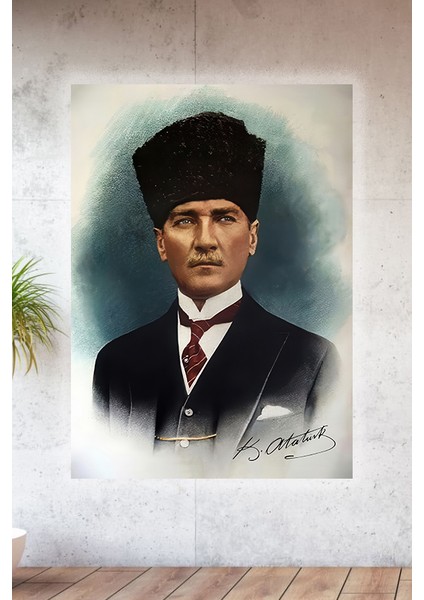 Metal Baskılı Atatürk Koleksiyonu Tablo No 4 - 15 cm x 20 cm