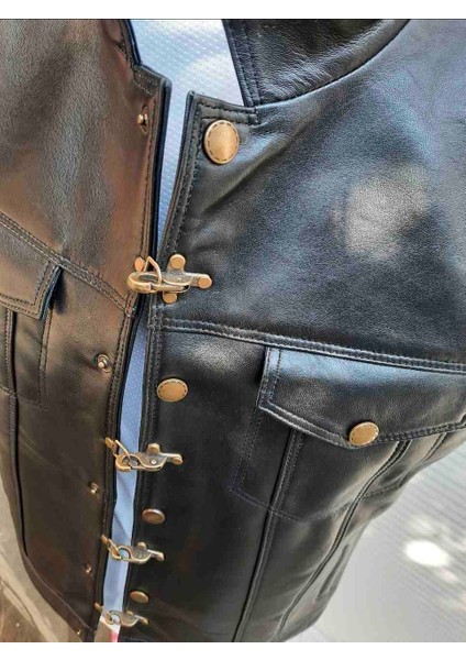 Hakiki Deri Motorcu Mtc Deri Yelek fırsatları