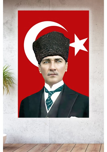 Metal Baskılı Atatürk Koleksiyonu Tablo No 40 - 15 cm x 20 cm