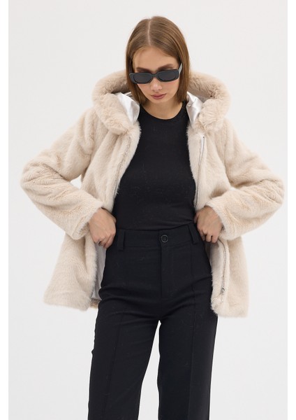 Premium Mink Kapşonlu Ceket indirimleri