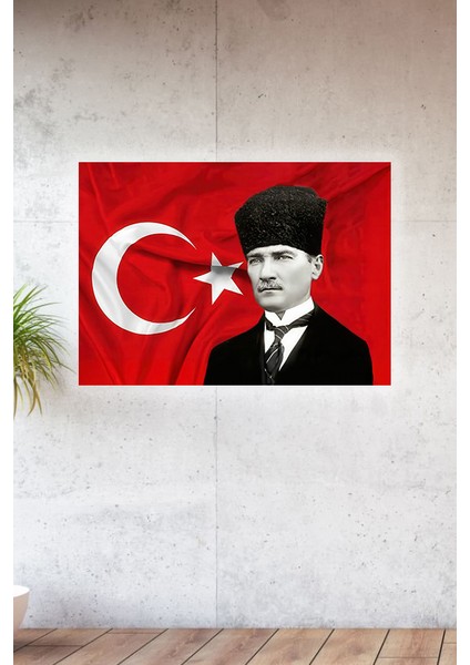 Metal Baskılı Atatürk Koleksiyonu Tablo No 23- 15 cm x 20 cm