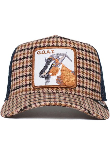 Krem Unisex Şapka 101-1064 Good Kid Plaad City