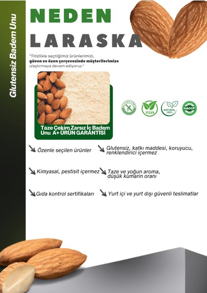 Glutensiz Badem Unu 1kg- Almond Flour Gluten Free Vegan