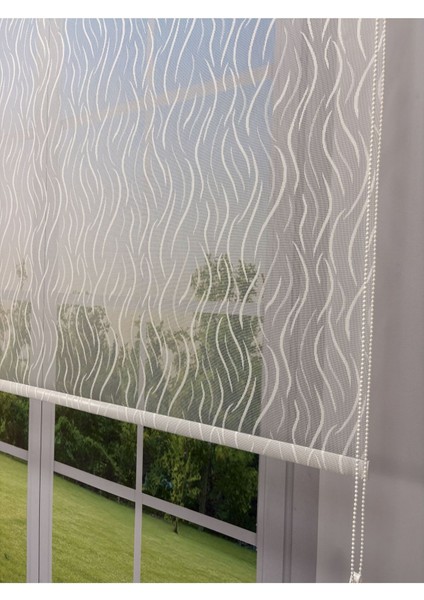 Eva Serisi – Su Yolu Desenli Çift Mekanizmalı Beyaz Perde fiyatları