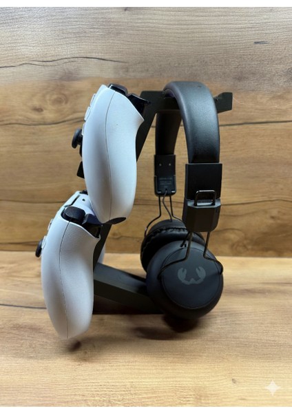 Ps5 Dualsense 2’li Oyun Kolu ve Kulaklık Standı | 3D Baskı Şık Dikey Tutucu (21.5X18X4 Cm)