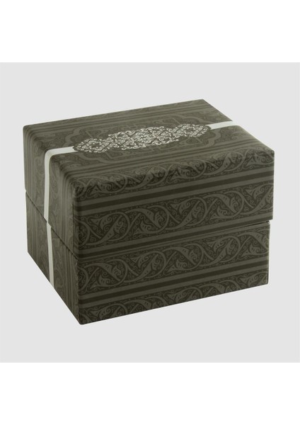 Resveq Çiçek Desenli Saat Kutusu-Gri fiyatları