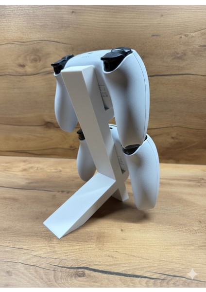 Ps5 Dualsense Oyun Kolu Standı – 2’li Dikey Tutucu | 3D Baskı, Şık ve Dayanıklı Tasarım (20X15X4 Cm)